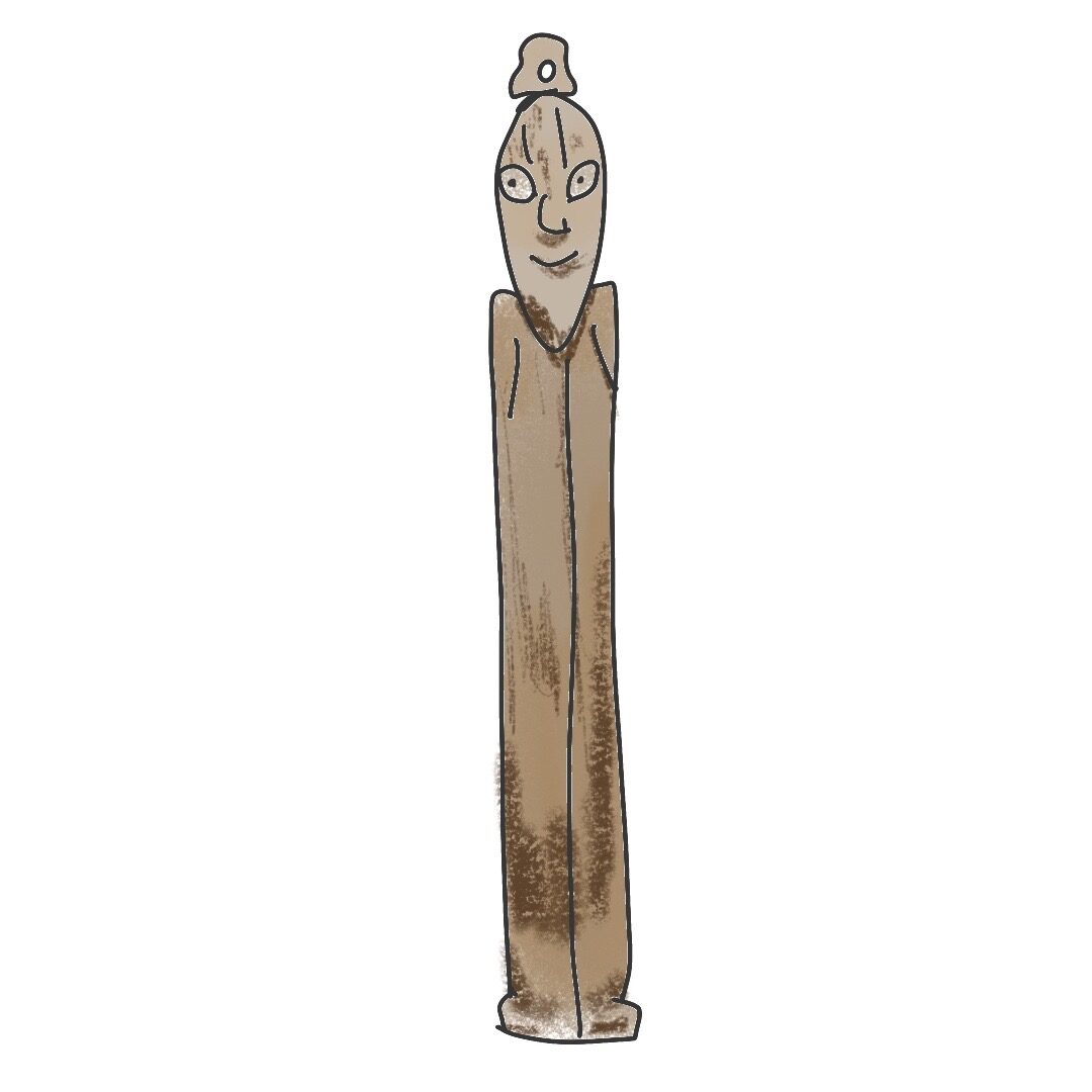 Tusk Figurine of a Man