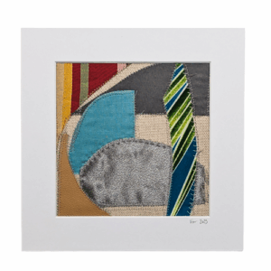 Cumbersome Mixed Media Fiber Art Collage