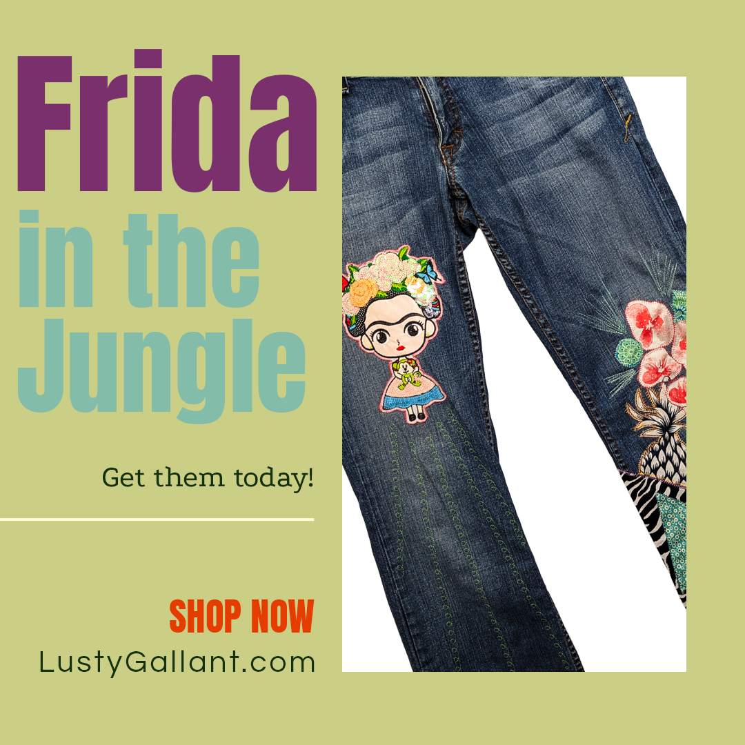 Frida in the Jungle Handmade Jeans