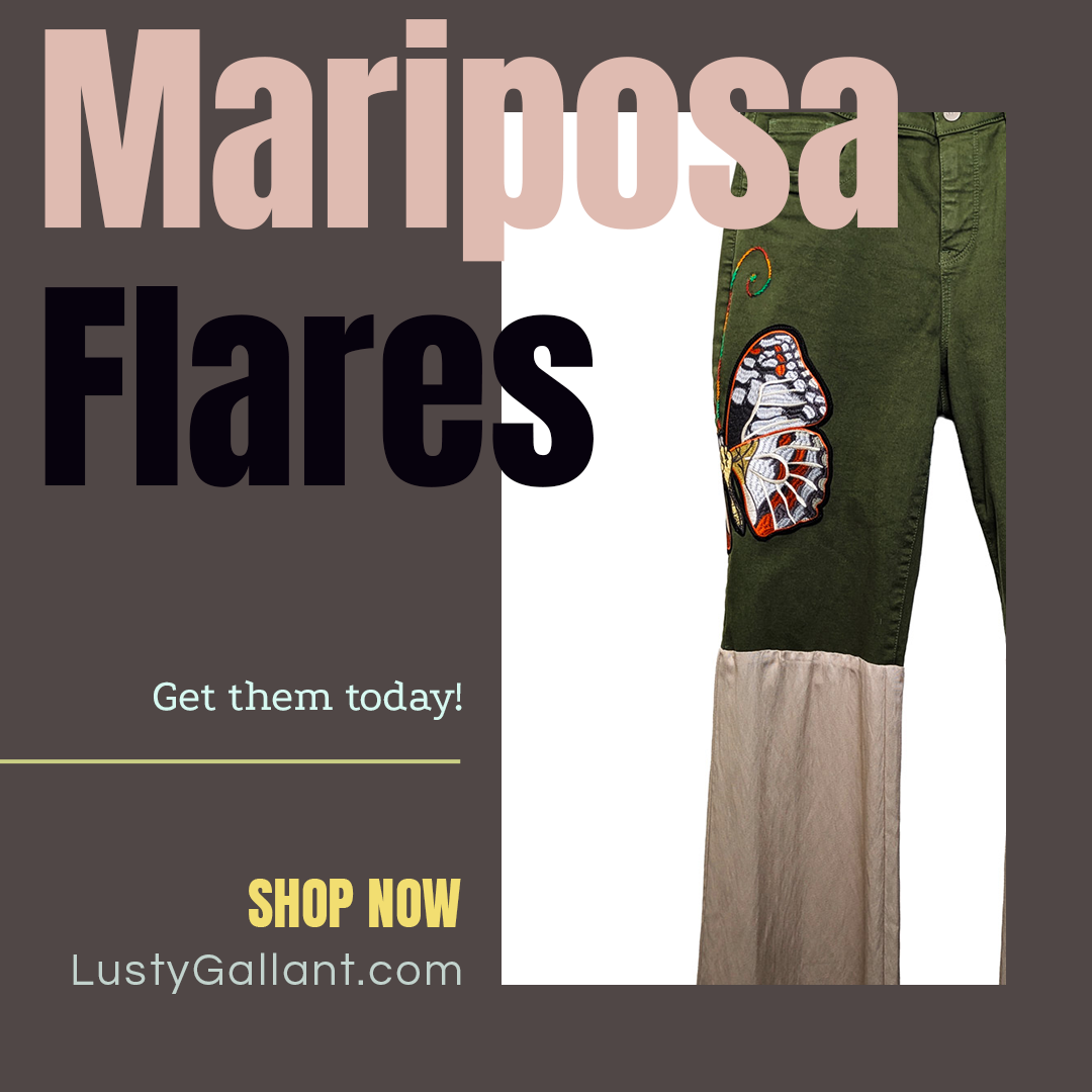 Mariposa Flares - vintage reworked color denim