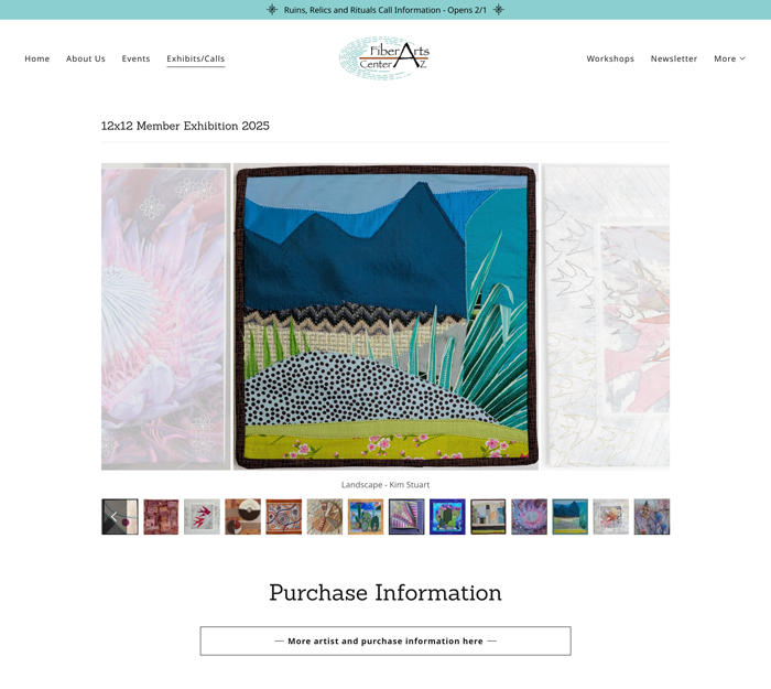 FACAZ 12x12 Member Fundraiser & Exhibition 2 LandscapeOnline700