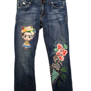 Frida in the Jungle vintage reworked denim