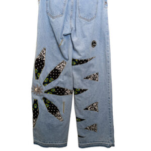 Moonbeams Grommet Jeans - vintage reworked denim